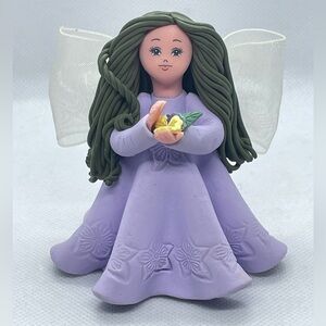 Kneeded Angels Angel Miss You Pavilion Gift Co. 3.25" Collectible 2003 Purple